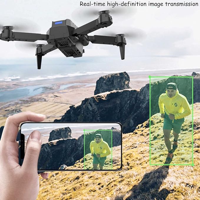 E99 Foldable Drone with 720p HD Camera, 360° Flip, Altitude Hold & LED Lights – Long Flight Time, App & Remote Control