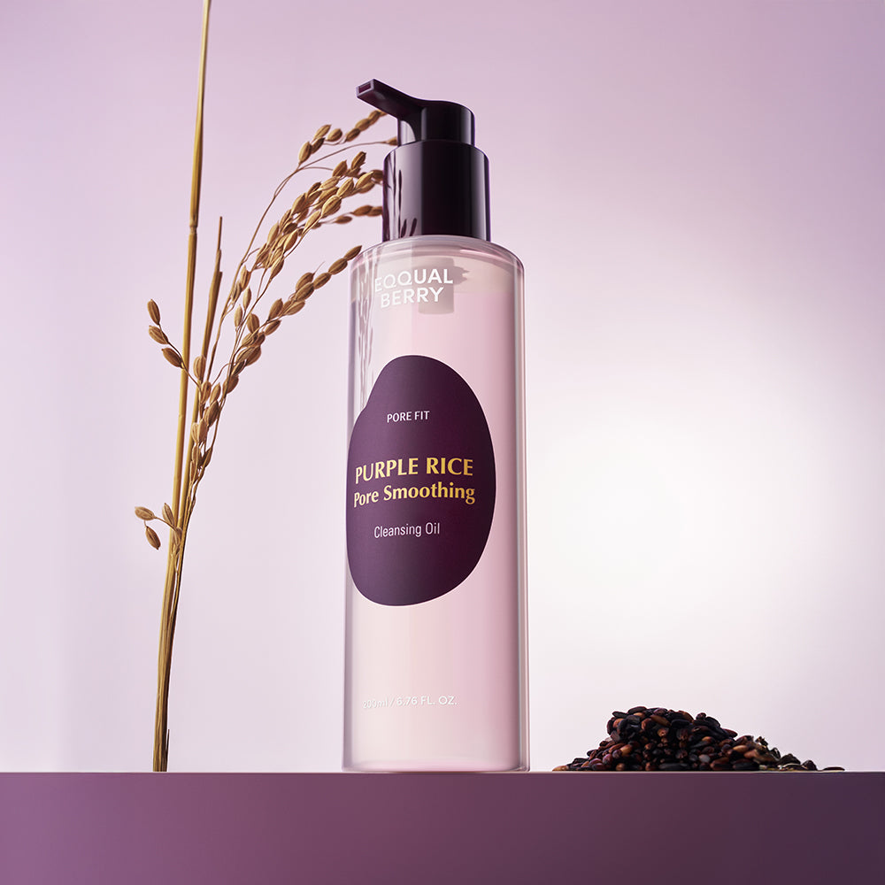 Eqqual Berry | Purple Rice Pack Cleanser & Cleansing Oil | Skincare Duo